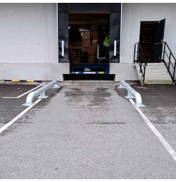 Lot de 2 Guides-Roues Poids Lourds – Acier Galvanisé