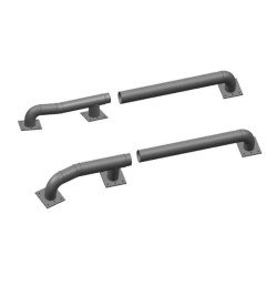 Lot de 2 Guides-Roues Poids Lourds – Acier Galvanisé