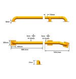 Lot de 2 Guides-Roues Poids Lourds – Acier Galvanisé