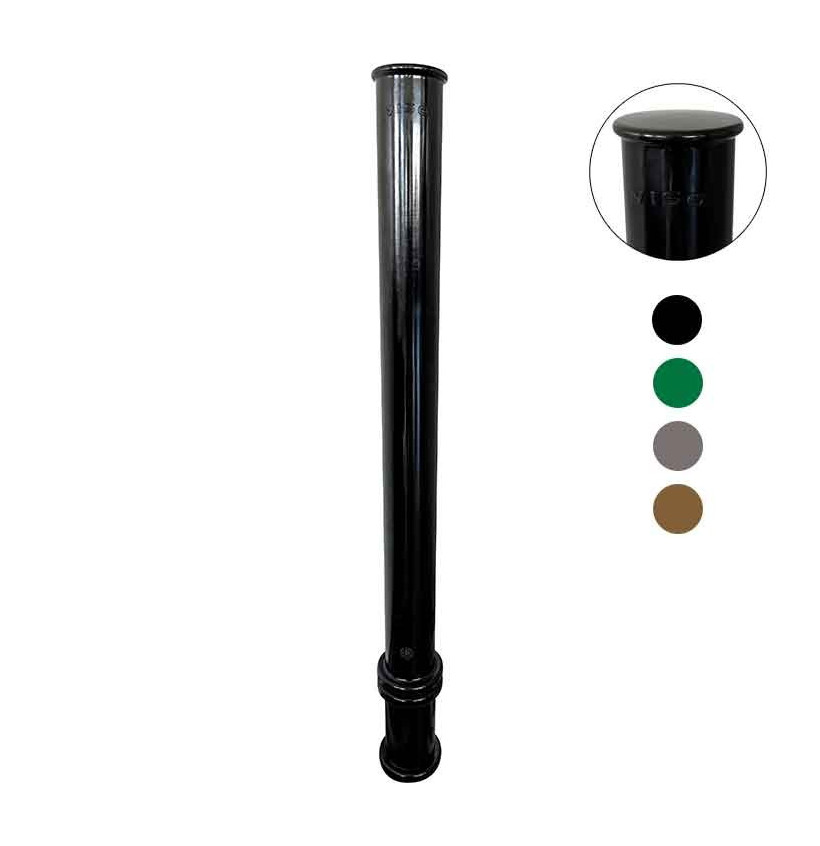 Potelet Flexible Ø80 mm Tête Plate avec Coiffe – Mémoire de Forme