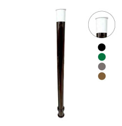 Potelet Flexible PMR Ø80 mm – Tête Plate Blanche – Mémoire de Forme