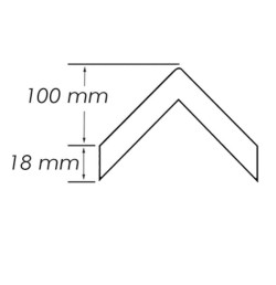 Protection d’angle 90° en caoutchouc haute résistance – 800 mm