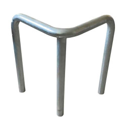 Arceau de protection d'angle galvanisé ø60mm à sceller