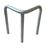 Arceau de protection d'angle galvanisé ø60mm à sceller
