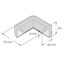 Mousse de protection d’angle rigide adhésive | IDEQUIP