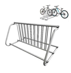 Rack à vélos 9 places | Acier galvanisé – Fixation au sol – IDEQUIP