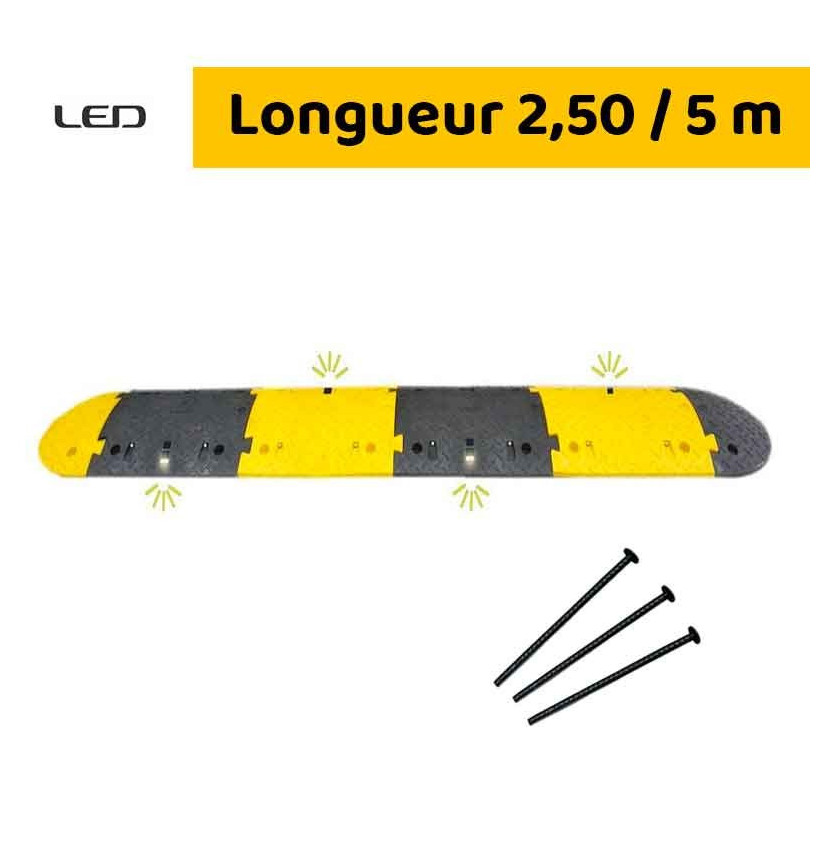Ralentisseur complet avec LED solaire Ralentisseur complet avec LED solaire