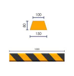 Butoir de protection mousse 1000 mm – Garage & parking – IDEQUIP