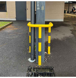 Étrier de protection 3 pieds acier Ø76 mm | IDEQUIP