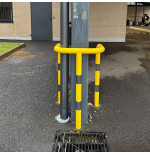 Étrier de protection 3 pieds acier Ø76 mm | IDEQUIP