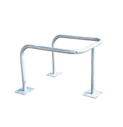 Etrier de protection d'angle galvanisé ø76mm à fixer