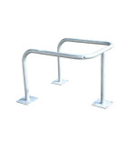 Etrier de protection d'angle galvanisé ø76mm à fixer