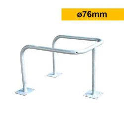 Étrier de protection 3 pieds galvanisé Ø76 mm  | IDEQUIP