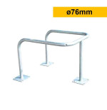 Étrier de protection 3 pieds galvanisé Ø76 mm  | IDEQUIP