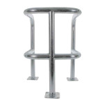 Etrier de protection double galvanisé ø60mm à fixer face PRF900GAL VISO