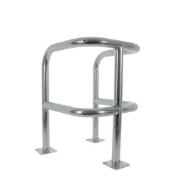 Etrier de protection double galvanisé ø60mm à fixer