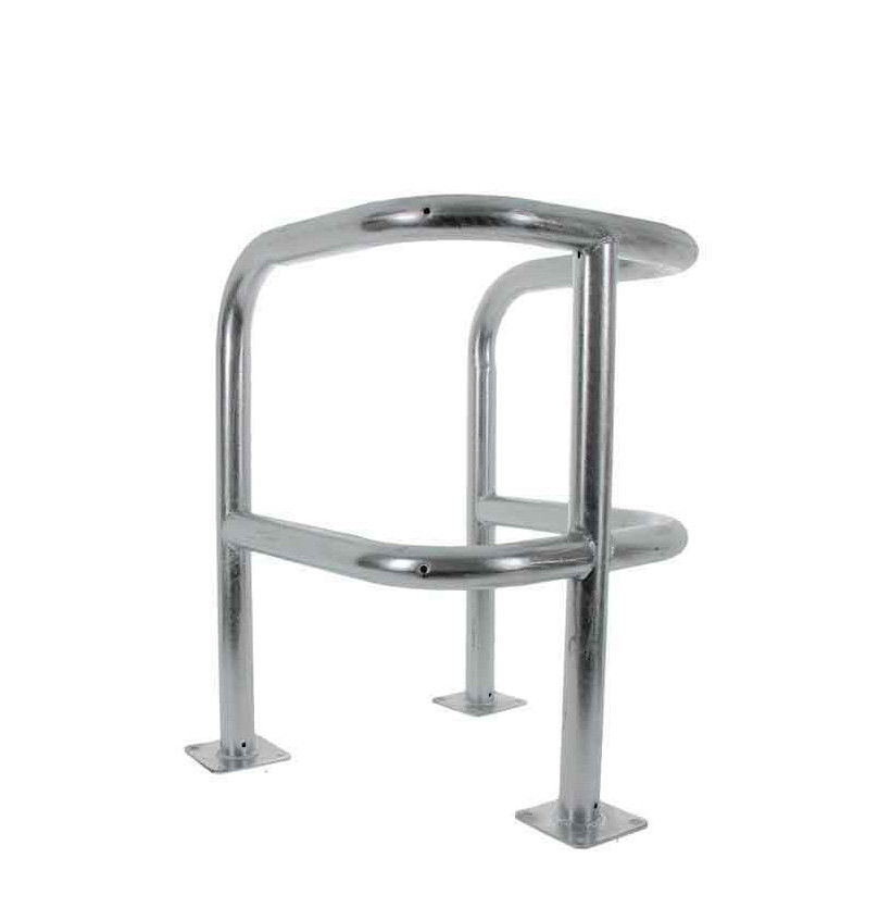 Etrier de protection double galvanisé ø60mm à fixer