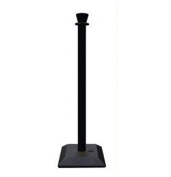 Poteau de balisage monobloc PVC avec base – Bandes réfléchissantes