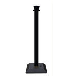 Poteau de balisage monobloc PVC avec base – Bandes réfléchissantes