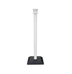 Poteau de balisage monobloc PVC avec base – Bandes réfléchissantes