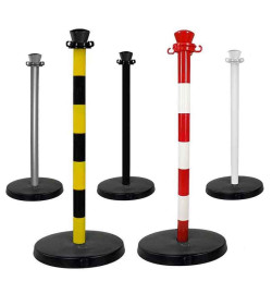 Poteau de balisage PVC base lourde