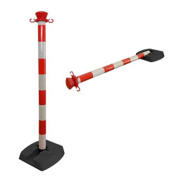 Poteau de balisage PVC pliant