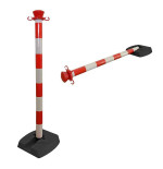 Poteau de balisage PVC pliant