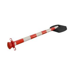 Poteau de balisage pliant PVC | Haute visibilité – IDEQUIP