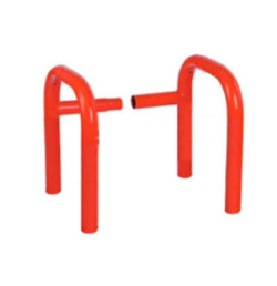 Kit modulaire de protection borne incendie peint rouge | IDEQUIP