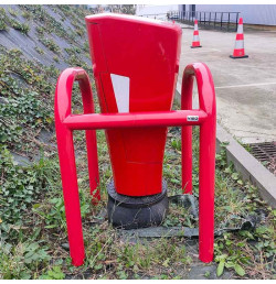 Kit modulaire de protection borne incendie rouge à fixer | IDEQUIP