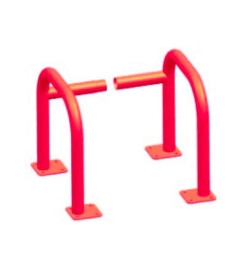 Kit modulaire de protection borne incendie rouge à fixer | IDEQUIP