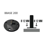 Base de fixation Ø 120 mm pour poteaux BSF100 & BSF150 – IDEQUIP