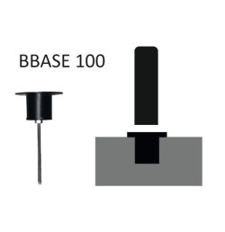 Base à sceller pour poteaux BSF100 & BSF150 | Ø 50 mm – IDEQUIP