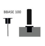Base à sceller pour poteaux BSF100 & BSF150 | Ø 50 mm – IDEQUIP