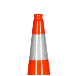 Cône de chantier PVC base lestée classe 2 – IDEQUIP