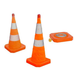 Cône de signalisation pliable