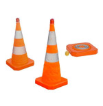 Cône de signalisation pliable
