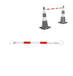 Barrière extensible pour cône de chantier – 120 à 215 cm – IDEQUIP