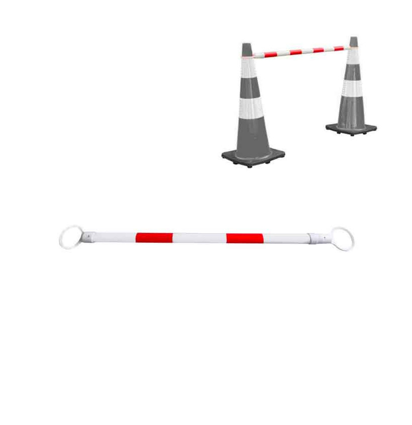 Barrière extensible pour cône de chantier – 120 à 215 cm – IDEQUIP Barrière extensible pour cône de chantier – 120 à 215 cm – IDEQUIP