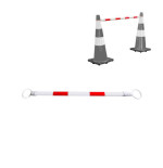 Barrière extensible pour cône de chantier – 120 à 215 cm – IDEQUIP