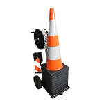Chariot de balisage pour cônes et accessoires – Transport & stockage – IDEQUIP