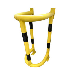 Protection de colonne sèche et descente d'eau noir/jaune ø60mm