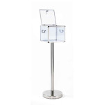 Urne électorale en plexiglas sur pied – Capacité 600 ou 1200 bulletins