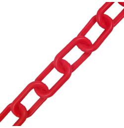 Chaîne de signalisation polypropylène rouge – Ø 8 mm – 25 m