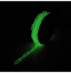 Chaîne de signalisation fluorescente – Ø 8 mm maillons longs – 25 m