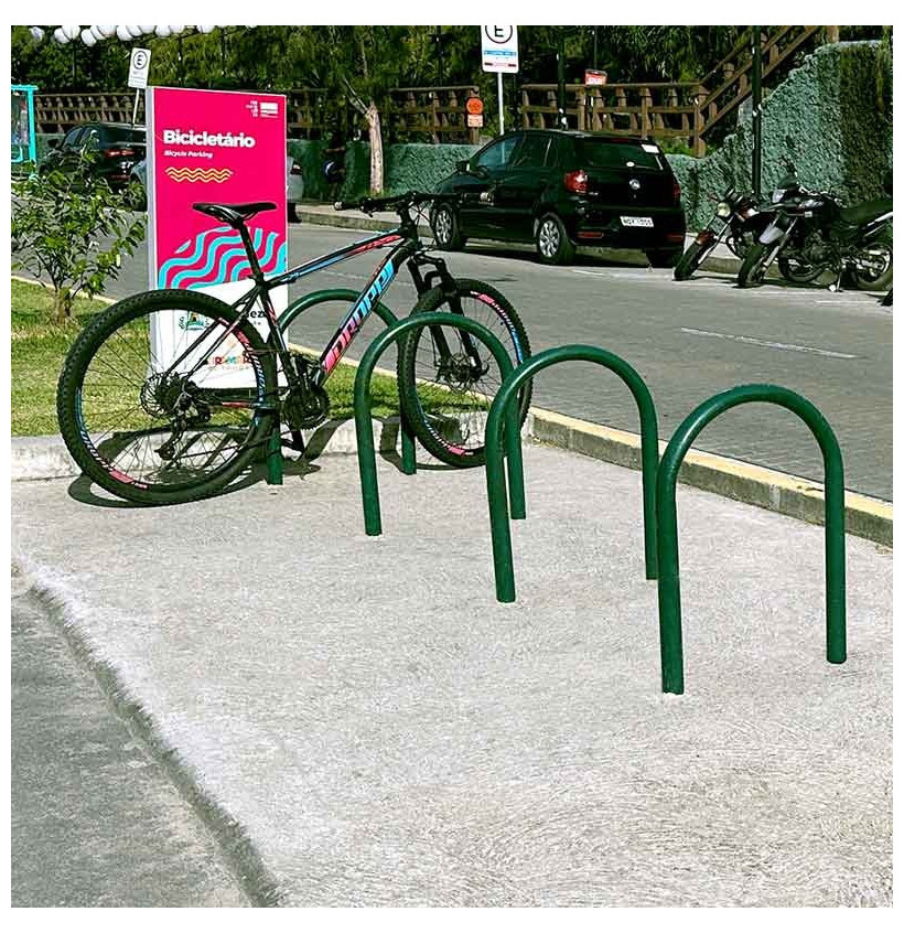 Epingle à vélo ø40mm vert Epingle à vélo ø40mm vert