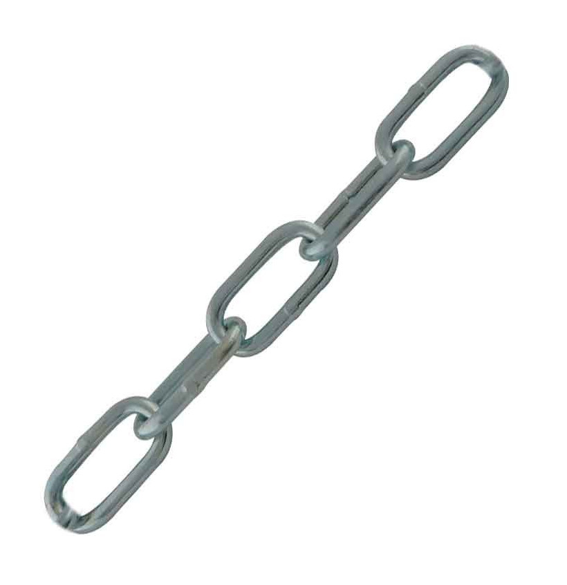 Chaîne de signalisation acier – Maillons longs Ø 2 à 10 mm – Plusieurs longueurs Chaîne de signalisation acier – Maillons longs Ø 2 à 10 mm – Plusieurs longueurs
