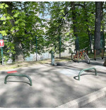 Arceau de protection espaces verts 2m – Acier vert RAL6005 | IDEQUIP