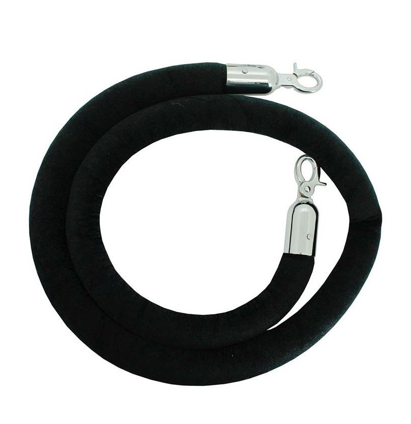 Cordon ø32mm velours noir 1,60m Cordon ø32mm velours noir 1,60m