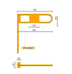 Porte battante d’accès entrepôt BTC40BAT VISO | IDEQUIP